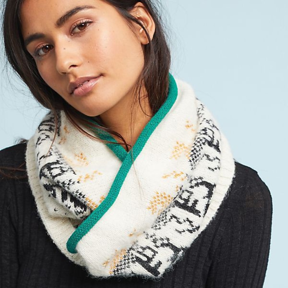 Anthropologie Emilime Getaway Alpaca Cowl Scarf